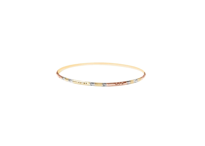 3 Tone Plated | Diamond Cut Bangles